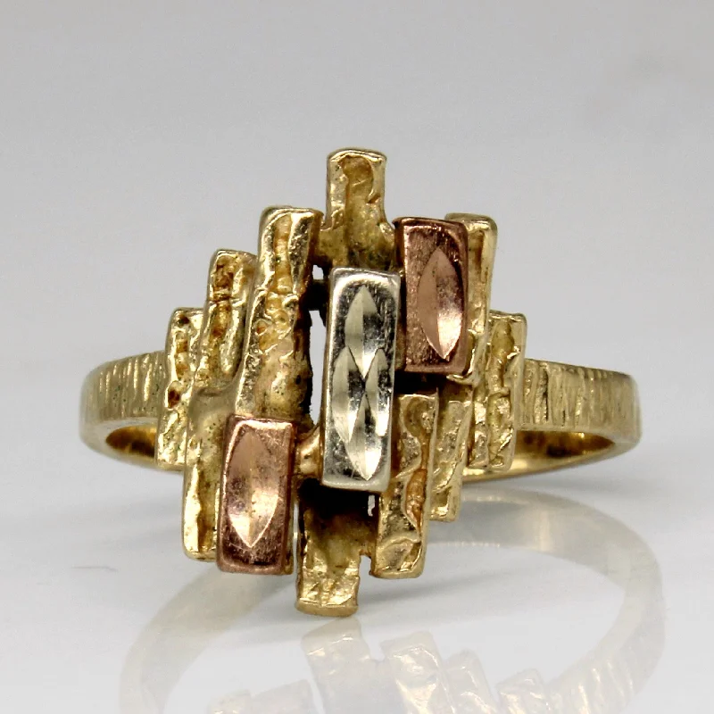 Get The Best Deals On Timeless Jewelry Pieces 10k Tri Tone Gold Ring | SZ 5.75 |
