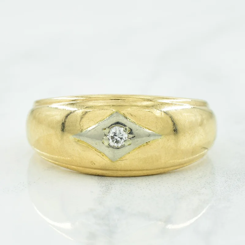 Versatile Layering Jewelry For Effortless Chic Solitaire Diamond Ring | 0.05ct | SZ 9 |