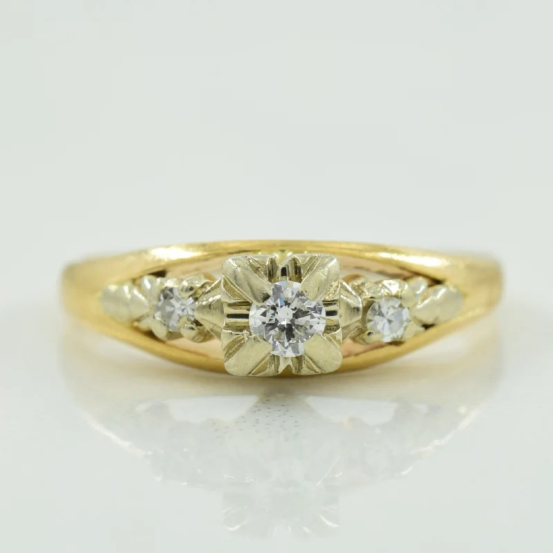 Timeless Jewelry Styles At Wallet-Friendly Prices Three Stone Diamond Ring | 0.11ctw | SZ 5.5 | Timeless Jewelry Styles At Wallet-Friendly Prices Three Stone Diamond Ring | 0.11ctw | SZ 5.5 |