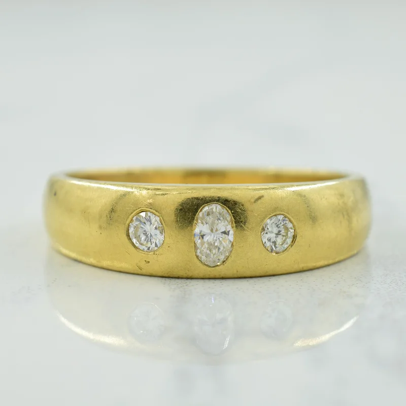 Handmade Pearl Jewelry For Timeless Elegance Three Stone Diamond Ring | 0.22ctw | SZ 10 |