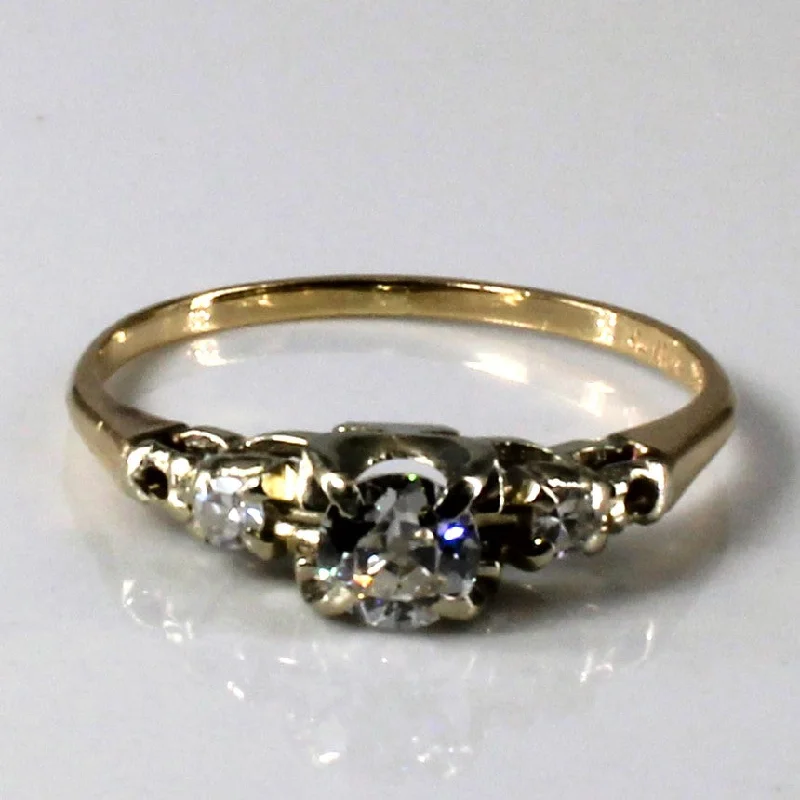 Unlock Unbeatable Jewelry Deals Before They’Re Gone Vintage Three Stone Diamond Ring | 0.33ctw | SZ 6 |