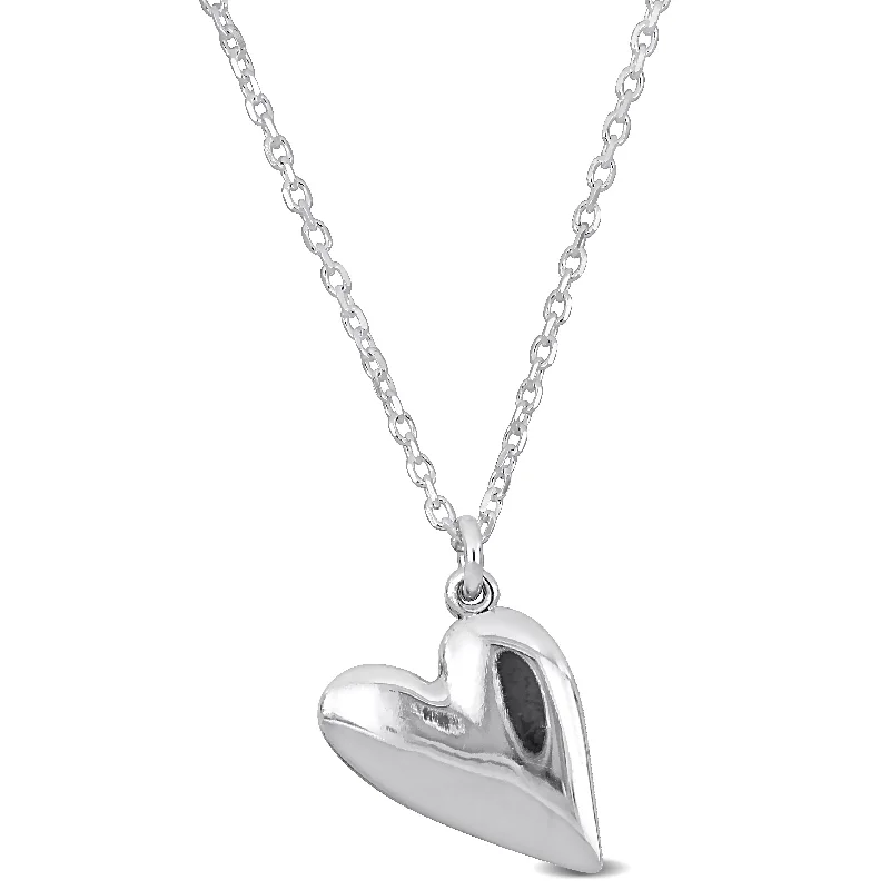 Bestselling Jewelry Now On Sale – Elevate Your Look Mimi & Max Heart Charm Necklace in Sterling Silver - 16.5+1 in.