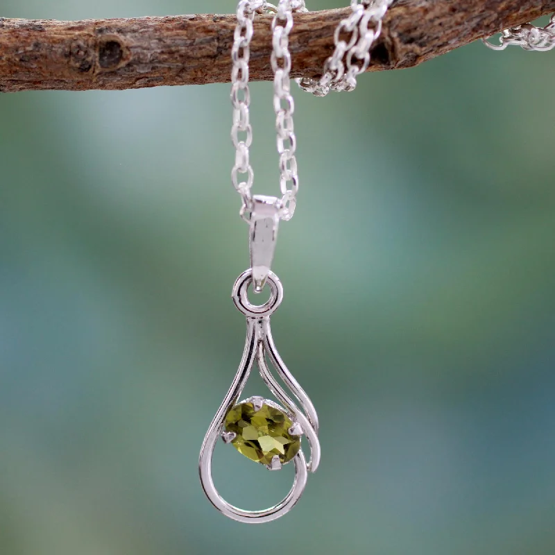 Accessorize For Less – Luxury Jewelry At Affordable Prices Nouveau Hindu Peridot pendant necklace