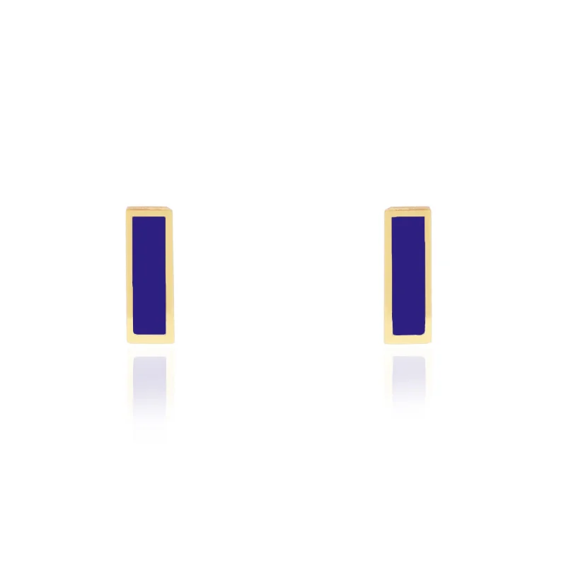 Luxury Meets Affordability – Jewelry Sale Now Live Lapis Bar Stud Earrings