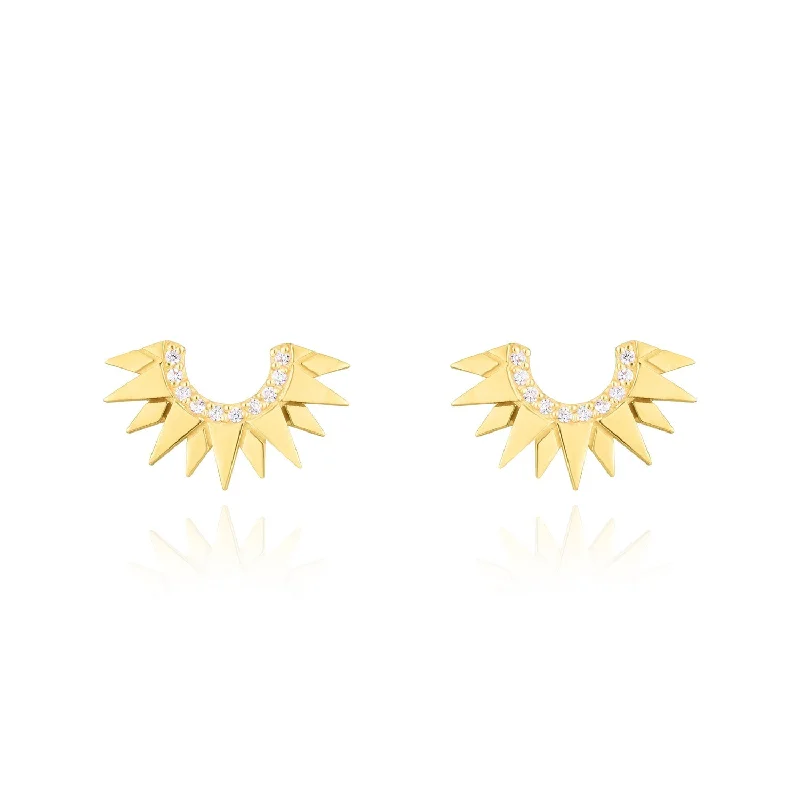 Shop Dazzling Jewelry At The Best Prices Sunburst Diamond Stud Earrings