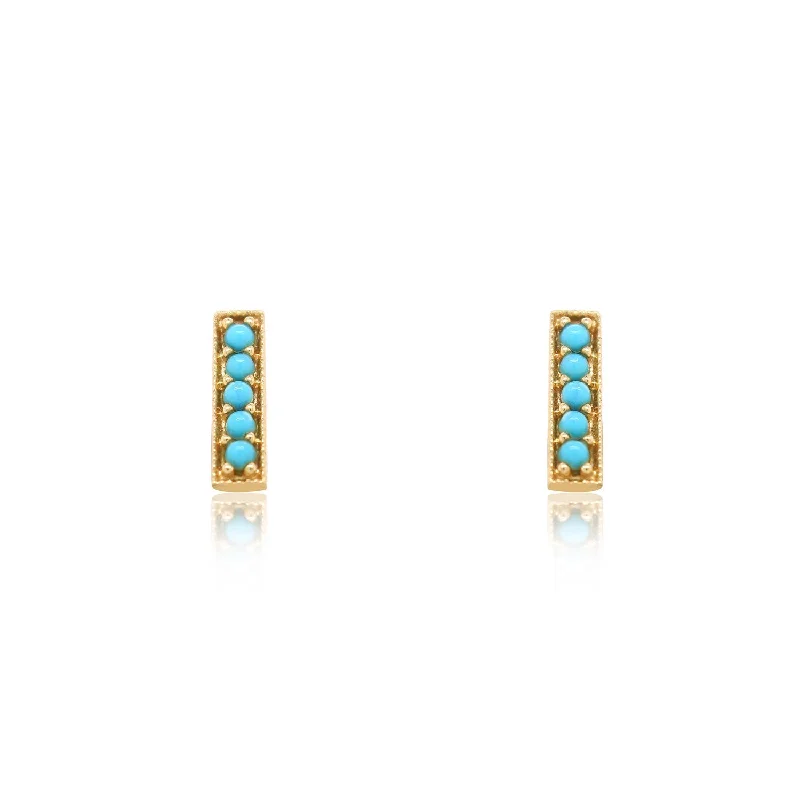 Huge Savings On Timeless Jewelry Collections Turquoise Bead Bar Stud Earrings