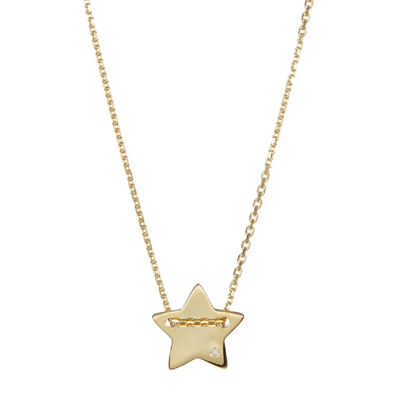 Don't Miss These Dazzling Jewelry Discounts 14k Gold Plated Diamond Star Charm Necklace