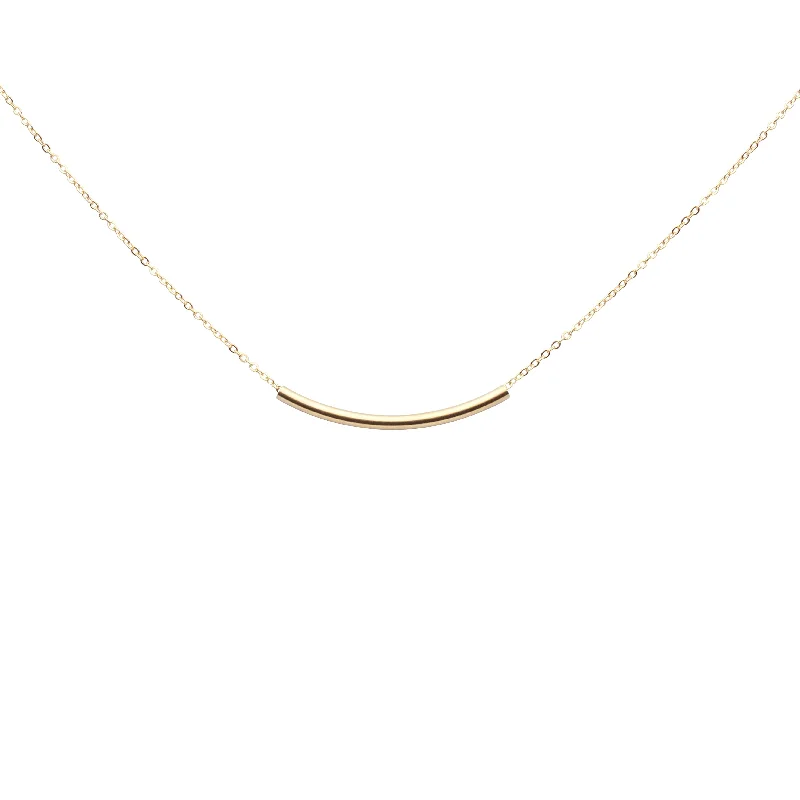 Celebrate With Sparkle – Jewelry Sale Now Live Curved Tube Necklace