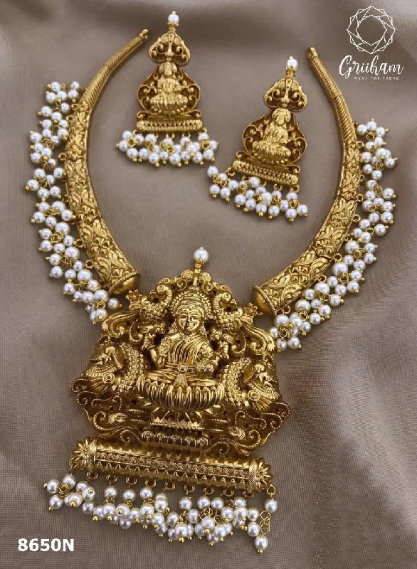 Exclusive Jewelry Bundles At Discounted Rates Premium gold plated Laxmi Pipe chain Designer jewelry 8650N