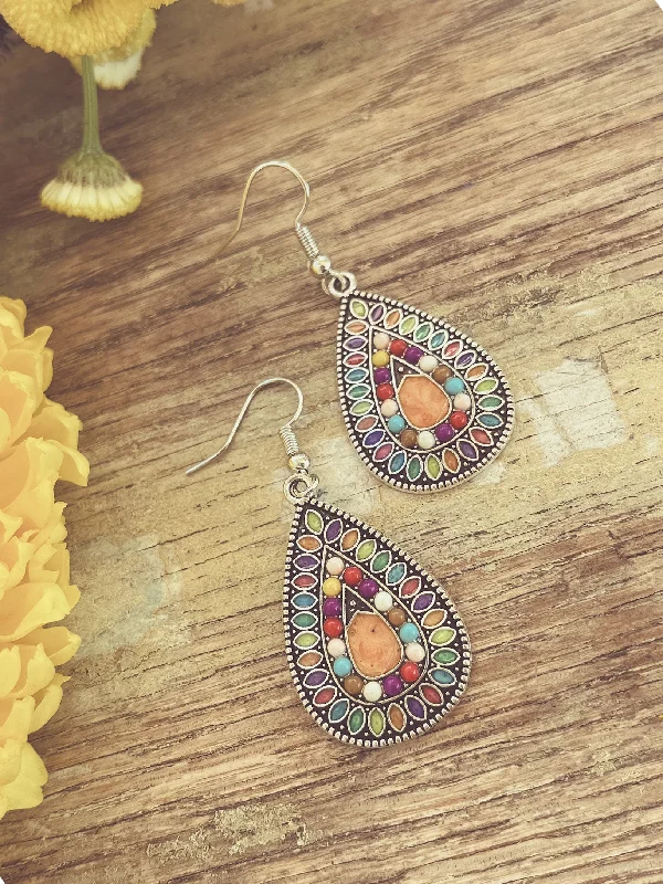 Seasonal Jewelry Sale – Upgrade Your Style Today Beautiful Rainbow of Colors Drop Earrings