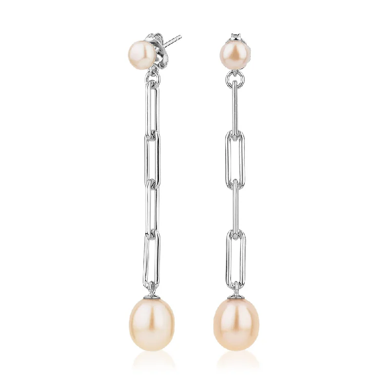 Limited-Time Jewelry Sale – Elegant Styles At Less Cultured freshwater pearl drop earrings in sterling silver Limited-Time Jewelry Sale – Elegant Styles At Less Cultured freshwater pearl drop earrings in sterling silver