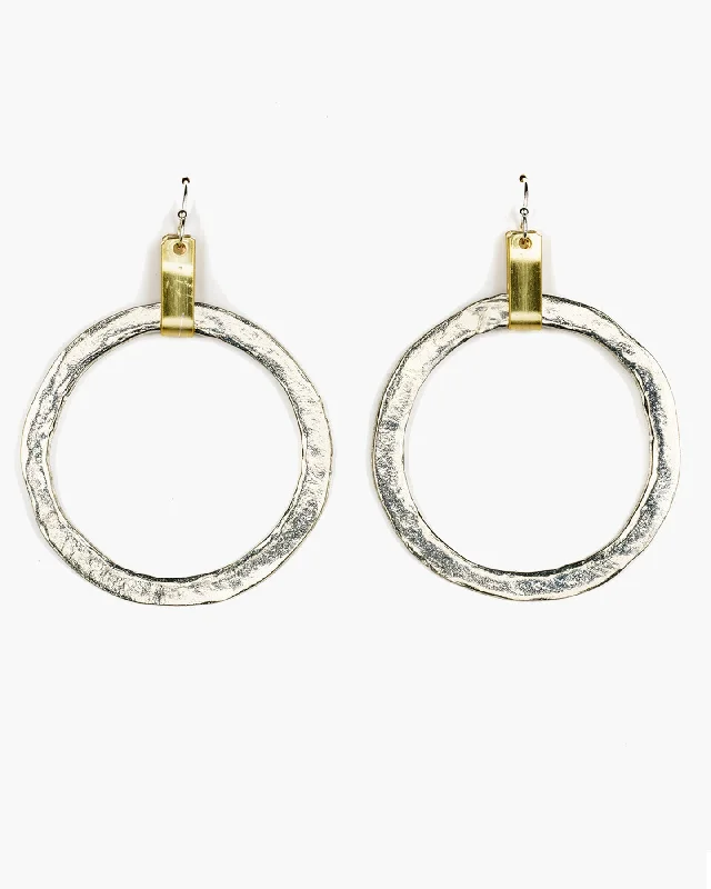 Limited-Time Offer On Premium Jewelry Collections Tab Top Large Hoop Earring (ER242)