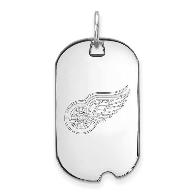 Exclusive Jewelry Sale – Sparkle For Less 10k White Gold NHL Detroit Red Wings Dog Tag Pendant Exclusive Jewelry Sale – Sparkle For Less 10k White Gold NHL Detroit Red Wings Dog Tag Pendant