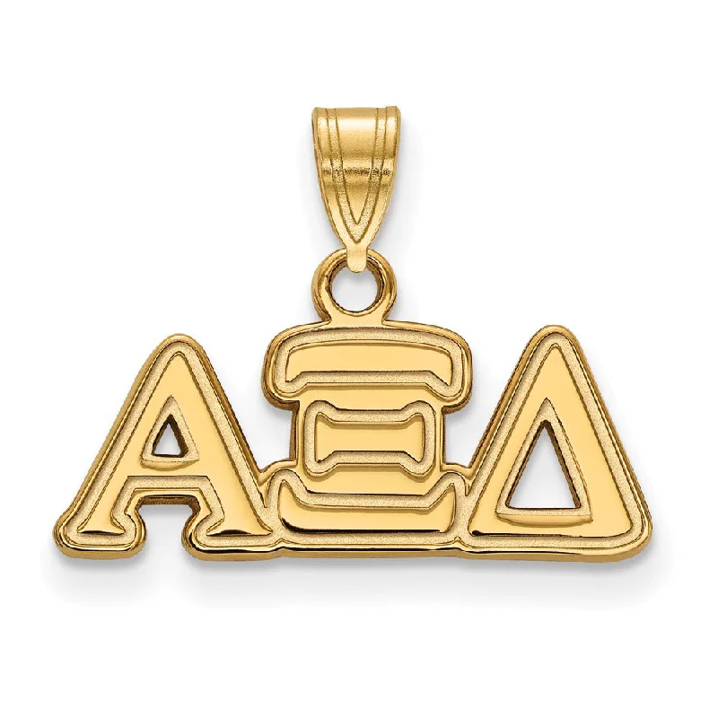 Shop Dazzling Jewelry At The Best Prices 14K Plated Silver Alpha Xi Delta Small Greek Letters Pendant Shop Dazzling Jewelry At The Best Prices 14K Plated Silver Alpha Xi Delta Small Greek Letters Pendant