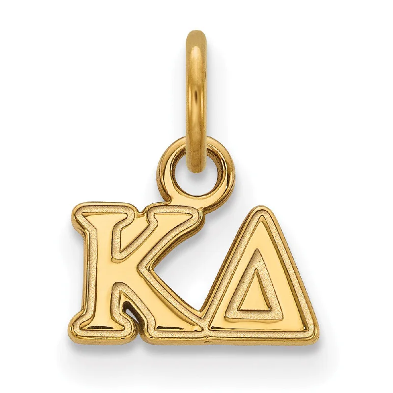 Limited-Time Offer On Elegant Jewelry Pieces 14K Gold Plated Silver Kappa Delta XS (Tiny) Greek Letters Charm Limited-Time Offer On Elegant Jewelry Pieces 14K Gold Plated Silver Kappa Delta XS (Tiny) Greek Letters Charm