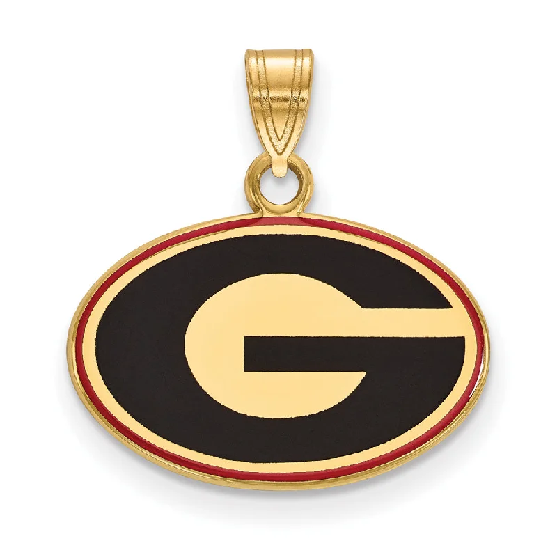 Grab Your Favorite Jewelry At The Lowest Prices 14k Gold Plated Silver U. of Georgia Small Enamel Pendant Grab Your Favorite Jewelry At The Lowest Prices 14k Gold Plated Silver U. of Georgia Small Enamel Pendant