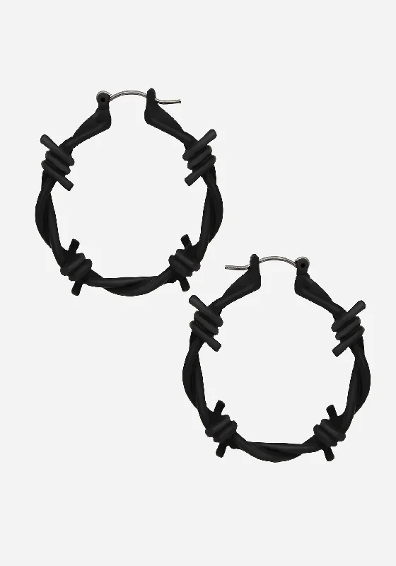 Eco-Friendly Sustainable Jewelry For Conscious Buyers Barbed Hoop Earrings
