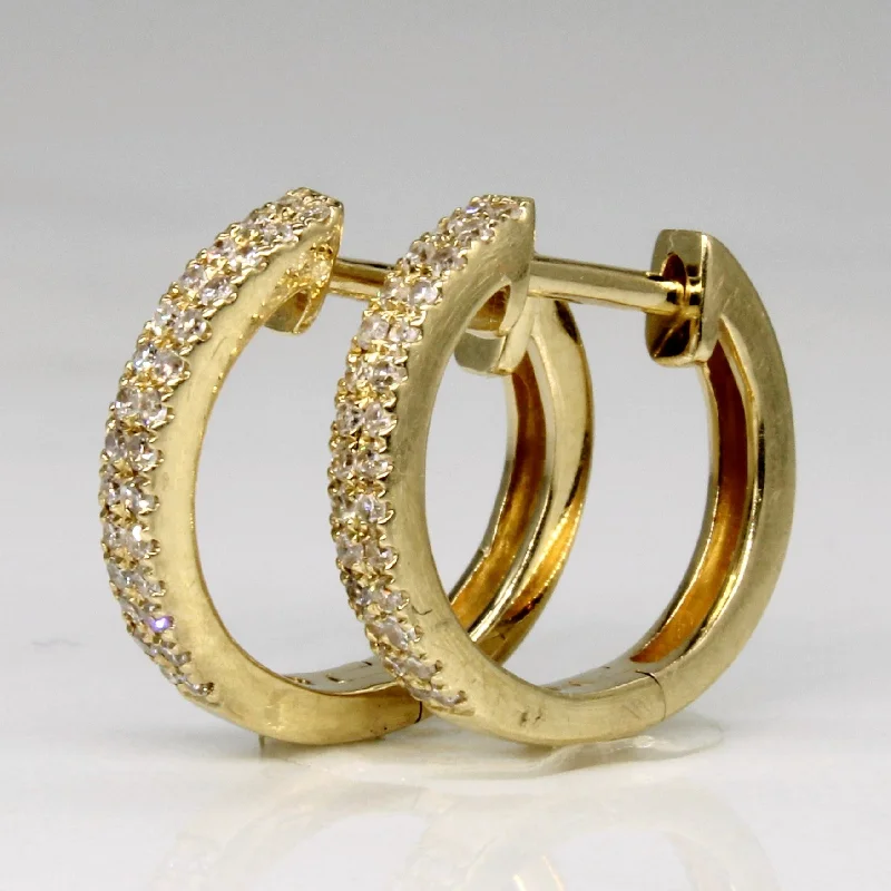 Jewelry Sale Alert – Shop Timeless Elegance Today Yellow Gold Diamond Hoop Earrings | 0.14ctw |