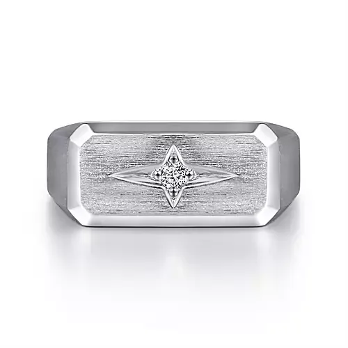 Romantic Heart-Shaped Jewelry For Special Gifts Gabriel & co. Silver North Star Ring Romantic Heart-Shaped Jewelry For Special Gifts Gabriel & co. Silver North Star Ring