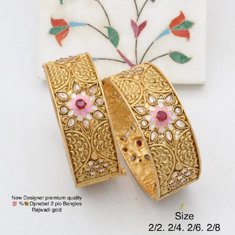 Limited-Time Jewelry Sale – Don't Miss These Deals Pooja Bangles Gold Plated Bangles Set