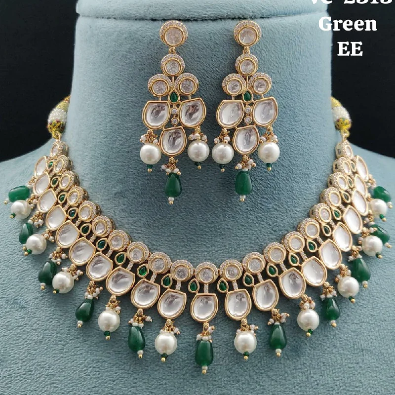 Exclusive Jewelry Sale Event – Shop Now Vivah Creations Gold Plated Kundan Stone Necklace Set