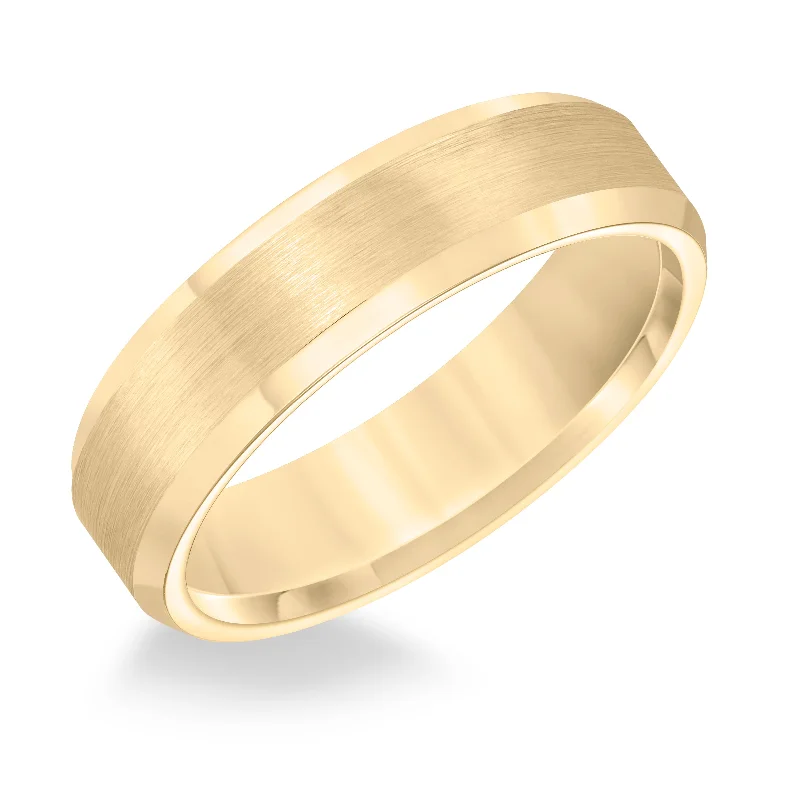 Versatile Layering Jewelry For Effortless Chic Yellow Tungsten Carbide 6mm Comfort Fit Men's Wedding Band